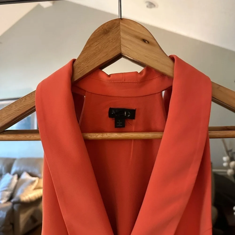 NBD/Revolve Omri Mini Dress in Poppy Orange Elegant Orange Sleeveless Size Large - Picture 4 of 7